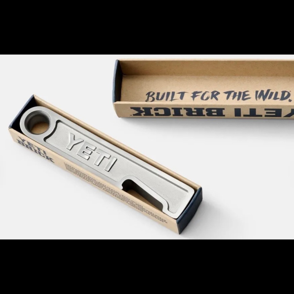 Original YETI brick bottle opener 3/4lb brand new! FAST SHIPPING